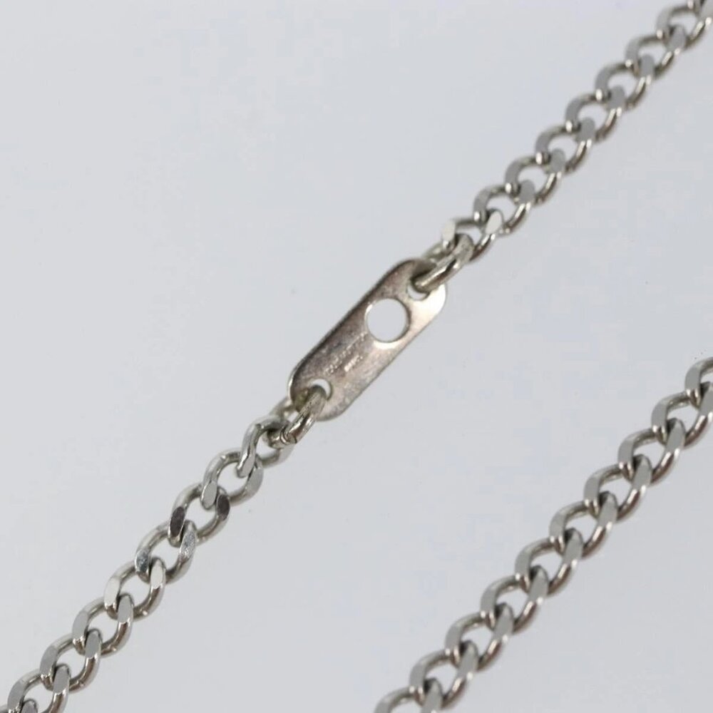 LOUIS VUITTON Monogram Row Necklace metal Silver M02254 LV Auth 143366 - Picture 6 of 16